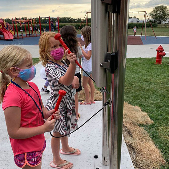 Outdoor musical playgrounds for 8 schools, Nebraska USA | Percussion ...