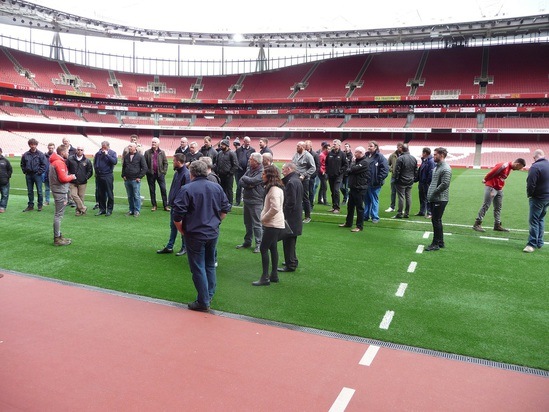 Delegates learn about J Premier Pitch at the Emirates