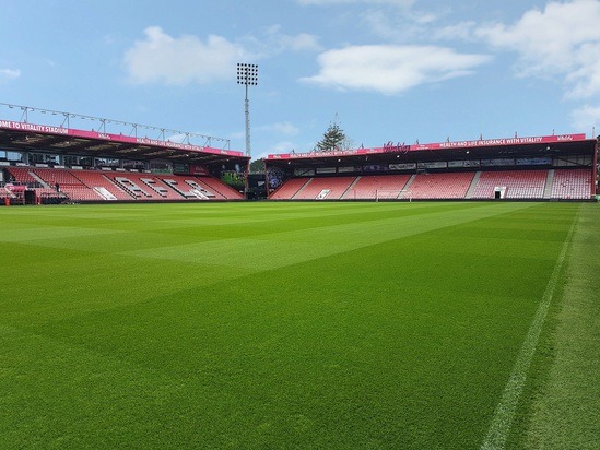 J Premier Pitch seed mixture is used at AFC Bournemouth