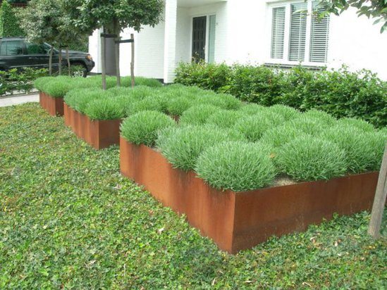 Corten Steel Andes Low Cube Planter | Pot Company | ESI 