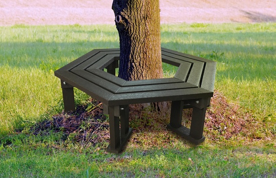 Jersey 100 Recycled Plastic Tree Bench Nbb Recycled Furniture