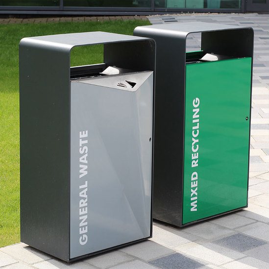 Litter and recycling bins University of Sheffield Artform Urban
