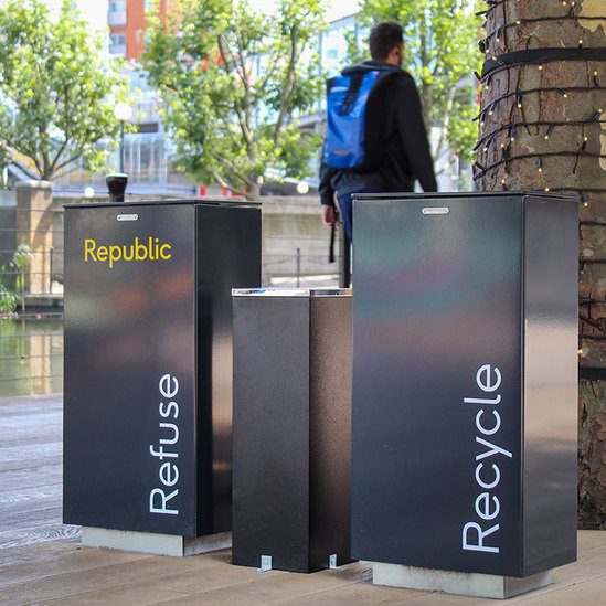 Litter and recycling bins - Republic London