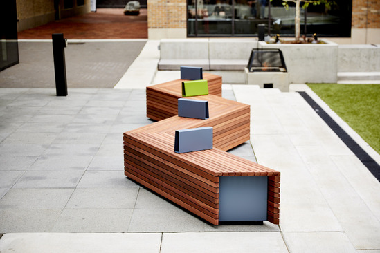 Parallel 42 bench by Landscape Forms