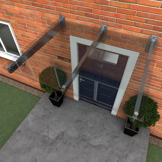 Type G glass door canopy House of Canopies ESI Building Design