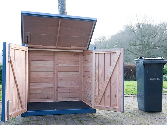 Handmade timber bin stores | The Bike Shed Company | ESI ...