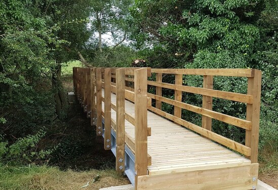 Timber pedestrian, bridle and cycle kit form bridges | Bison Bridges ...