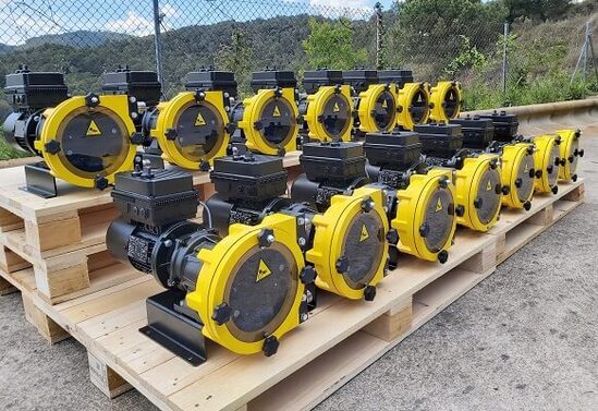 Peristaltic pumps for remote wastewater sampling