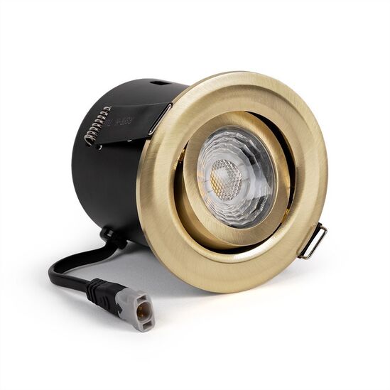 Brass adjustable high CRI LED downlight