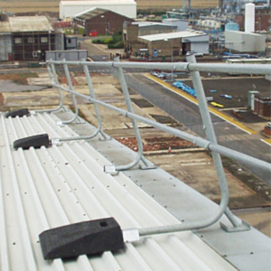 Roof Edge Protection guardrails Bilco UK ESI Building Design