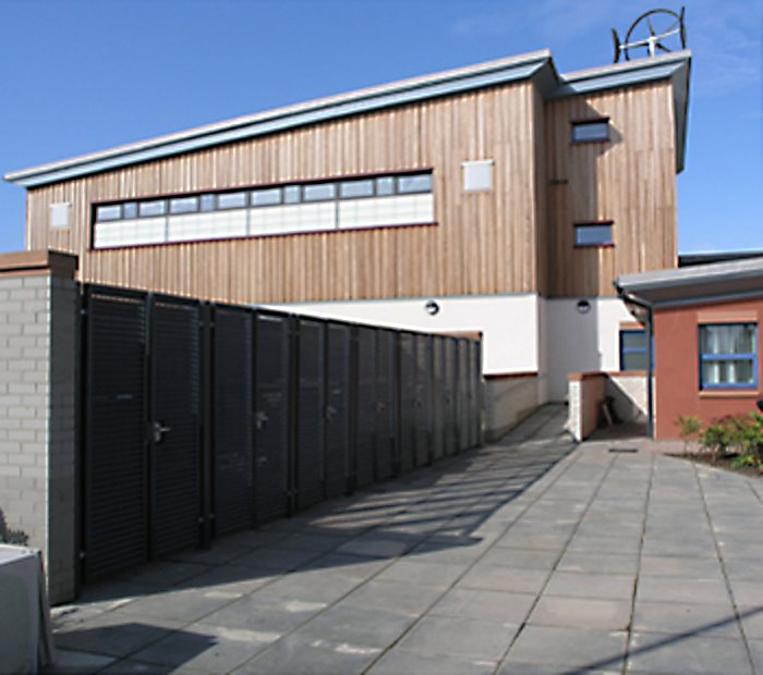 Gates for bin store, Tranent School | Lang+Fulton | ESI External Works