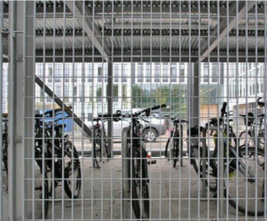 Large bike store for Edinburgh University courtyard | Lang