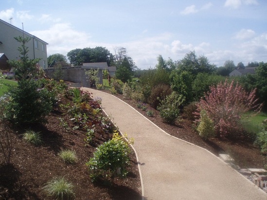 Golden Amber footpath gravel, project in Ireland