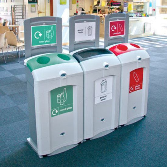 Nexus™ 100 recycling bin | Glasdon UK Ltd | ESI Interior Design