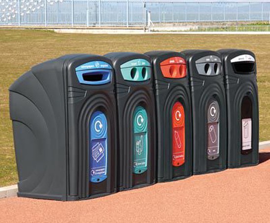 Nexus™ 360 recycling bin | Glasdon UK | ESI External Works