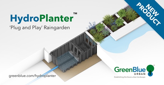 The new HydroPlanter™ raingarden systems from GBU