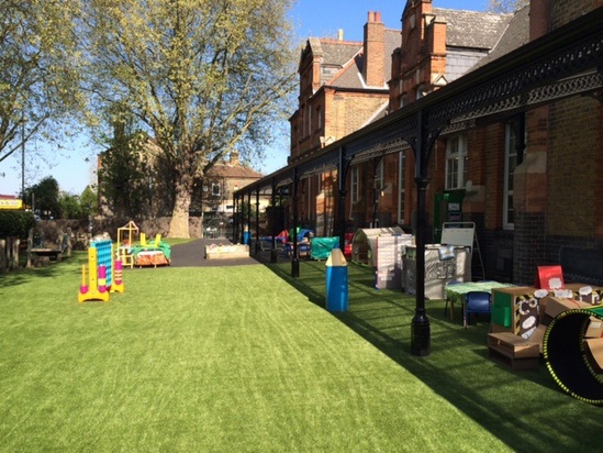 Playground Artificial Grass In Primary School