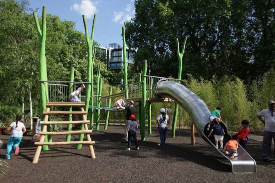 Bespoke treetop adventure play - Hyde Park, London