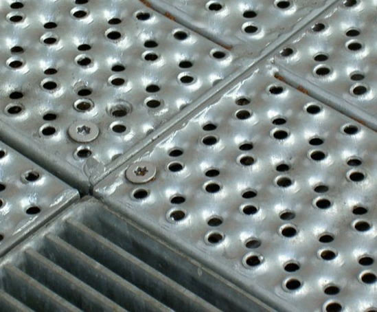 Type O5 perforated heel-proof steel planks | Elefant Gratings | ESI ...