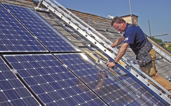 solar cover around ladder