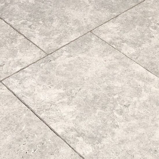 Antique Pewter travertine effect porcelain paving Westminster Stone ESI External Works