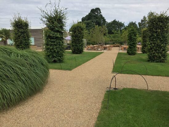 Titan steel pathway edging - RHS Wisley gardens | EverEdge | ESI ...