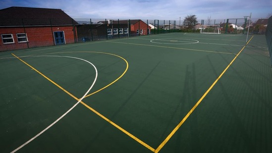 Polymeric sports surfacing for MUGAs, pitches & tracks | DCM Surfaces ...