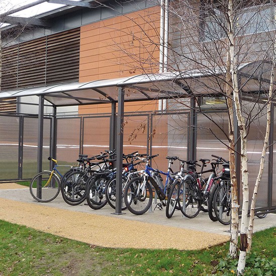Voute cycle shelter with additional extension units