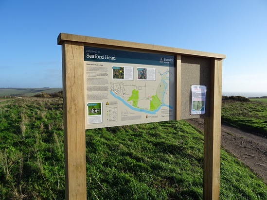 Visitor signage for Seaford Head Nature Reserve | Fitzpatrick Woolmer ...
