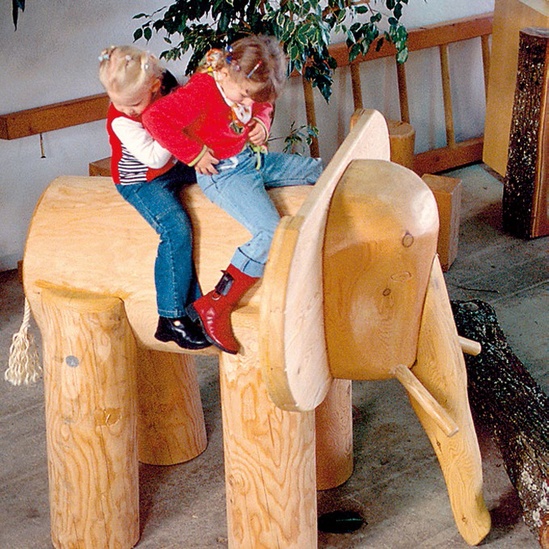 Baby Elephant play platform Timberplay ESI External Works