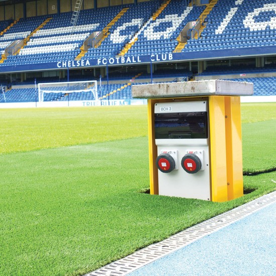 Retractable service power unit - Chelsea Football Club