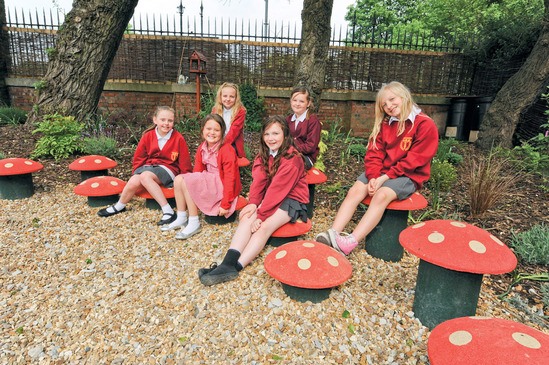 Toadstools for play seating