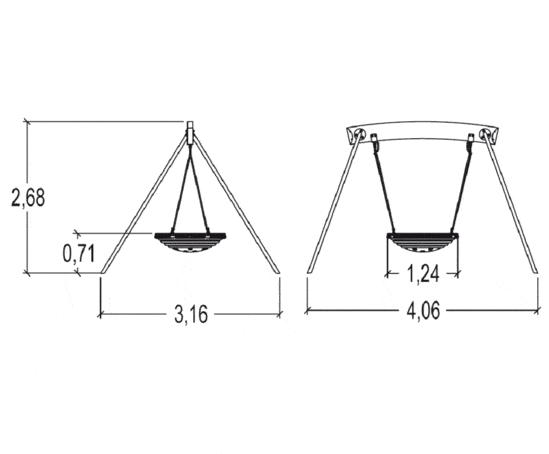 Pod swing (J440) | Proludic Play & Sports Areas | ESI External Works