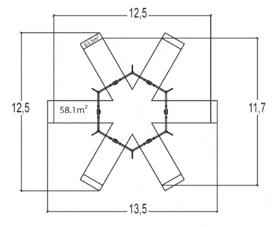 Hexagonal Swings (J482) | Proludic Play & Sports Areas | ESI External Works