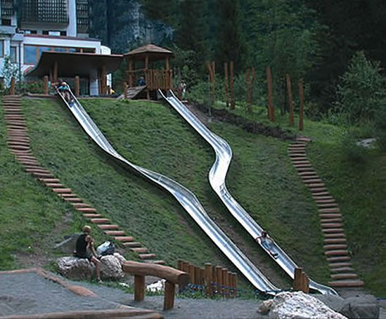 Double width 1.95m embankment slide