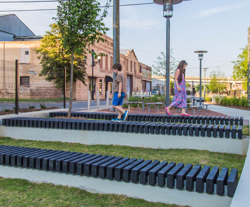 All Black recycled plastic lumber Streetlife ESI External Works