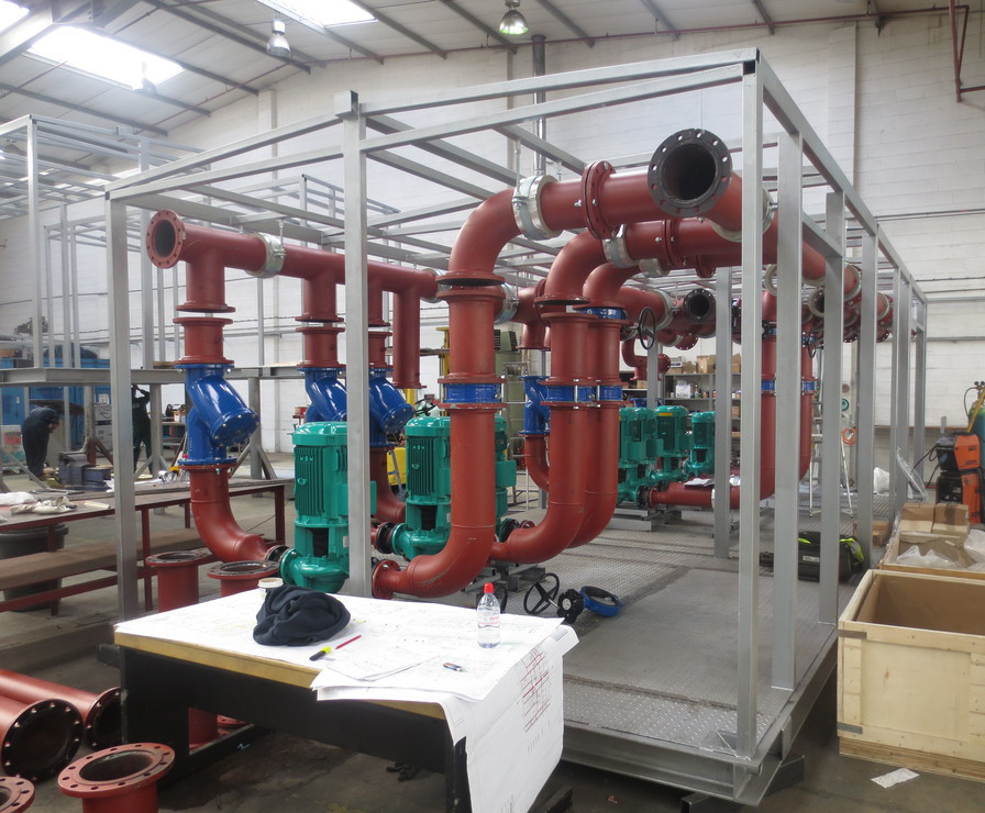 Packaged plantrooms for water requirement at data centre