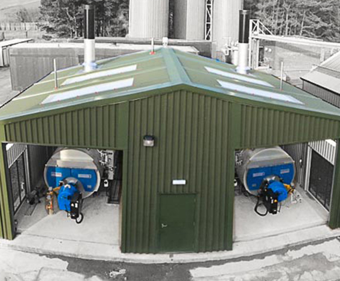 Boiler housing construction Byworth Boilers ESI Building Services