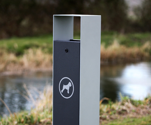 s53 dog waste bin, 30 litres Omos ESI External Works