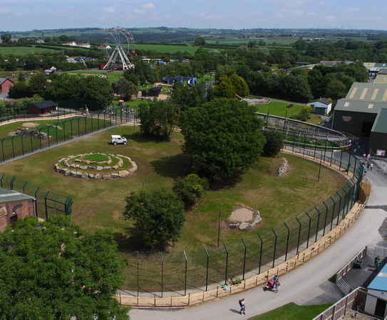 Lion enclosure fencing for Folly Farm Zoo, Wales | CLD Fencing Systems ...