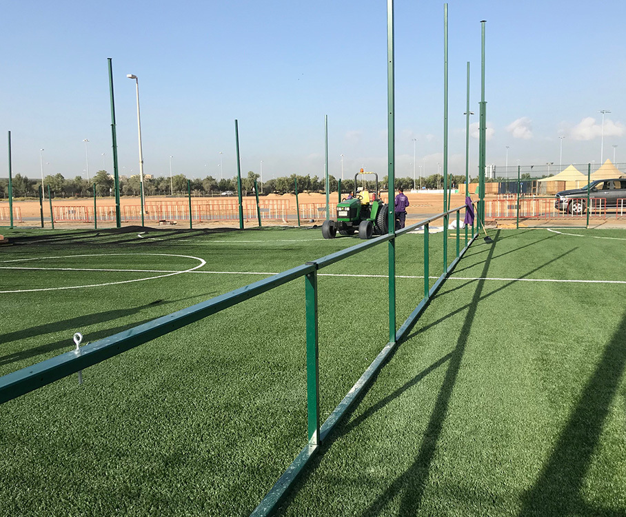 Sports fencing for football training centre Abu Dhabi CLD Fencing
