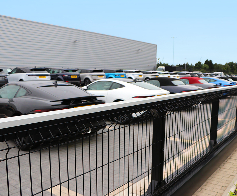 Fencing and gates secure car dealership perimeter CLD Fencing Systems