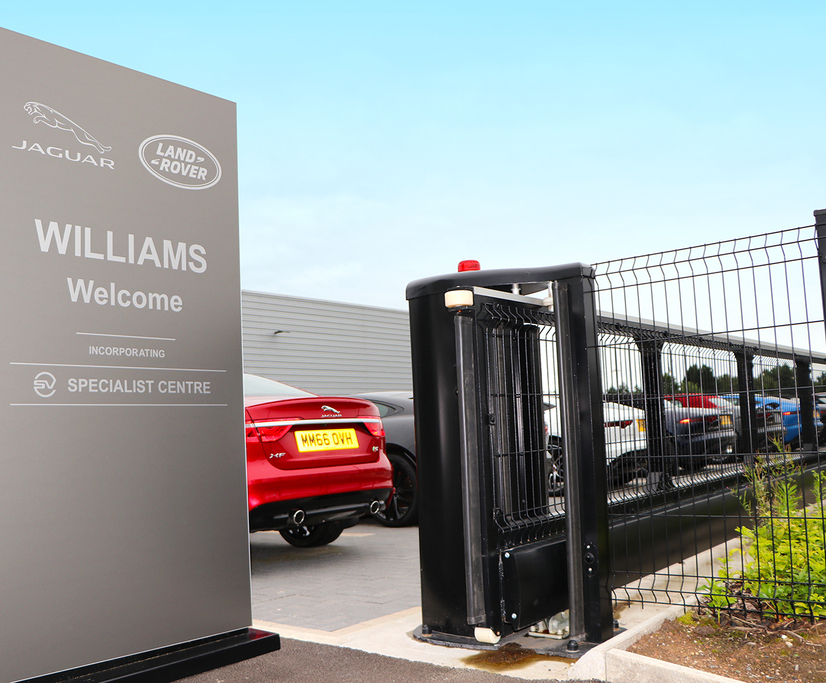 Fencing and gates secure car dealership perimeter CLD Fencing Systems
