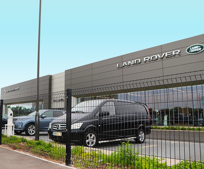 Fencing and gates secure car dealership perimeter CLD Fencing Systems