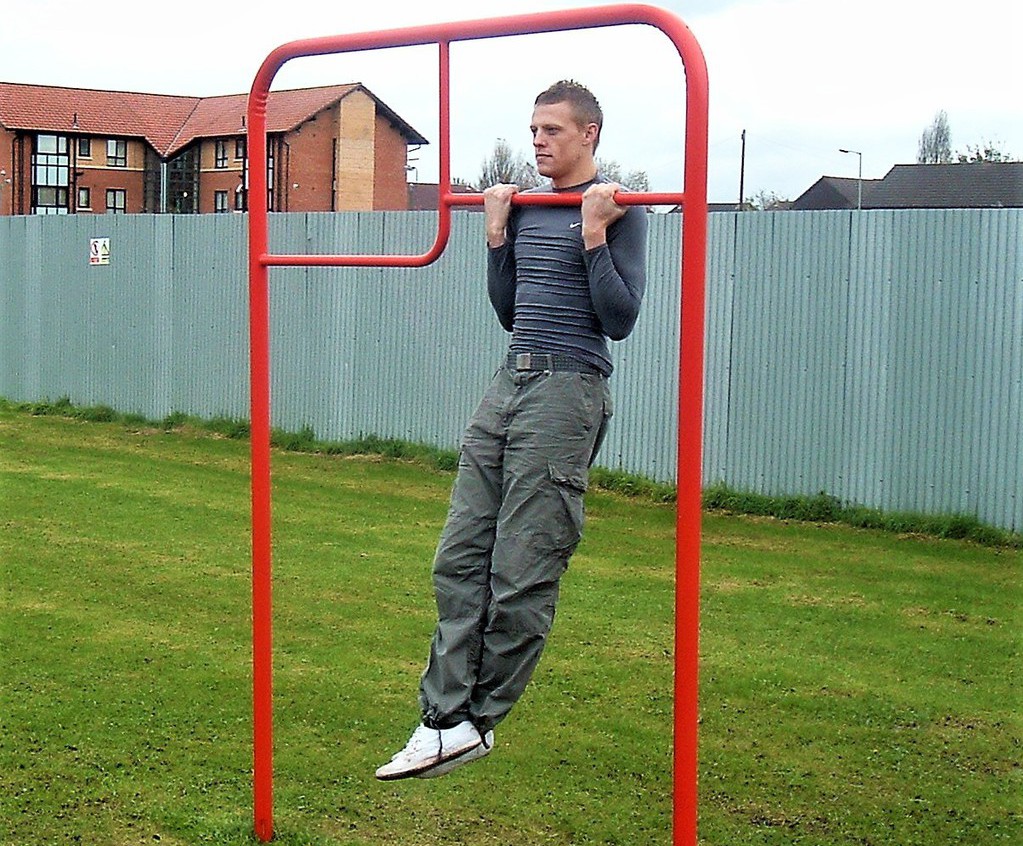 Steel fitness trail equipment AMV Playground Solutions ESI External