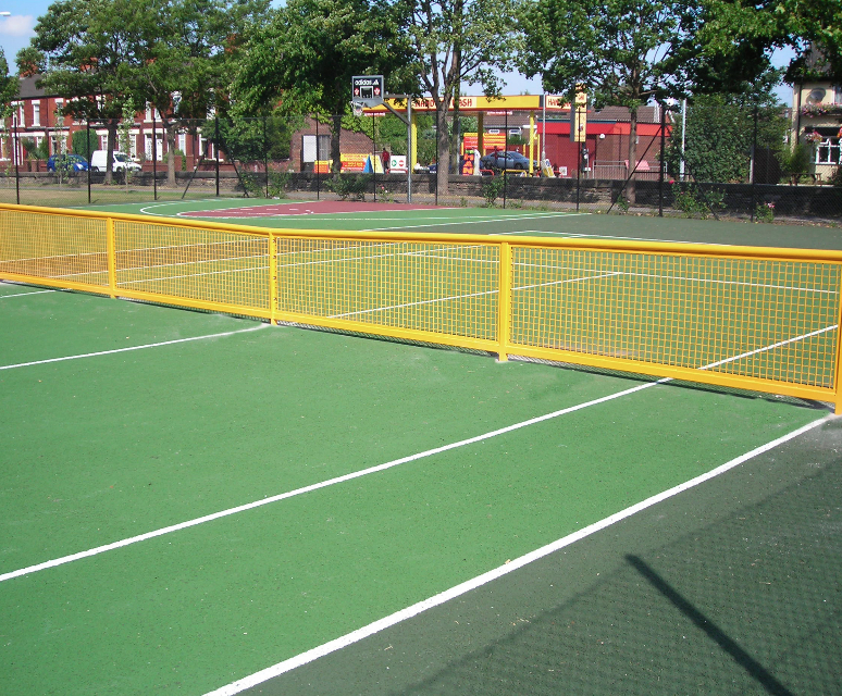 Steel tennis nets AMV Playground Solutions ESI External Works