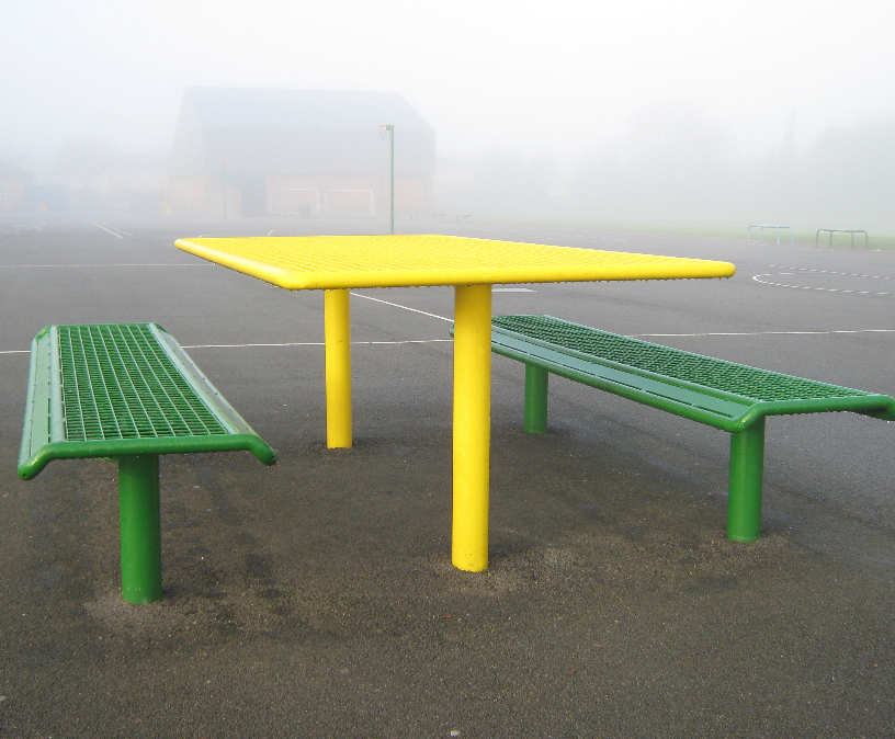 Outdoor picnic tables for schools AMV Playground Solutions ESI