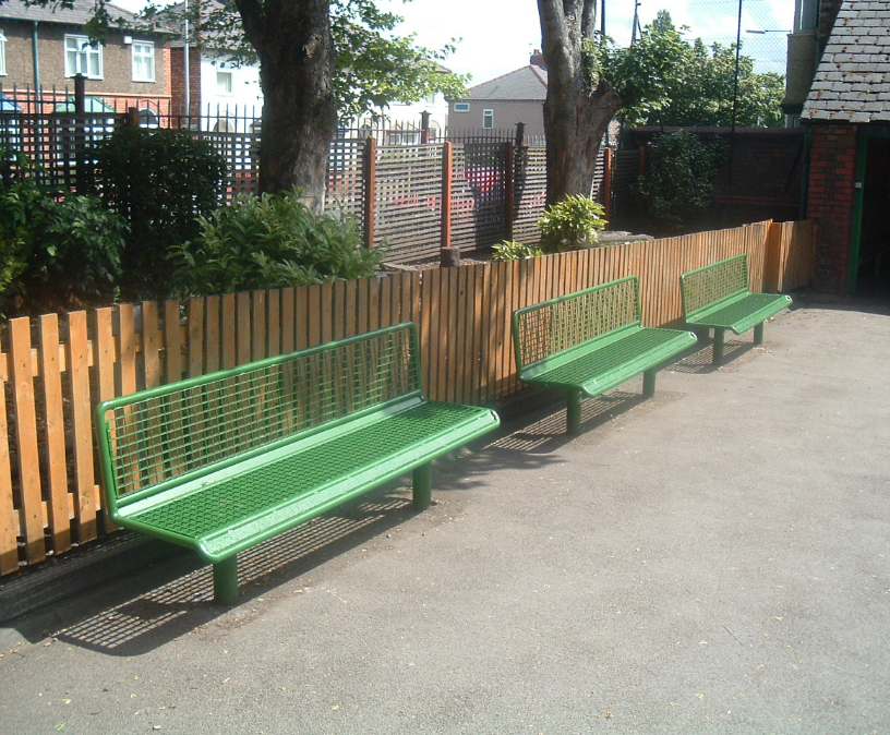 Outdoor seating for schools AMV Playground Solutions ESI External Works
