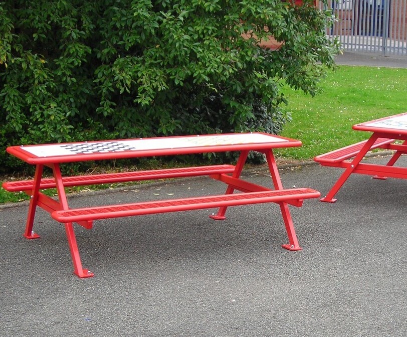 Outdoor picnic tables for schools AMV Playground Solutions ESI