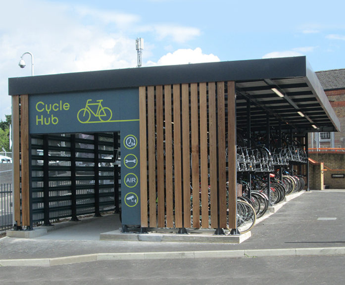Cycle hubs bespoke design, manufacture, installation Cyclepods